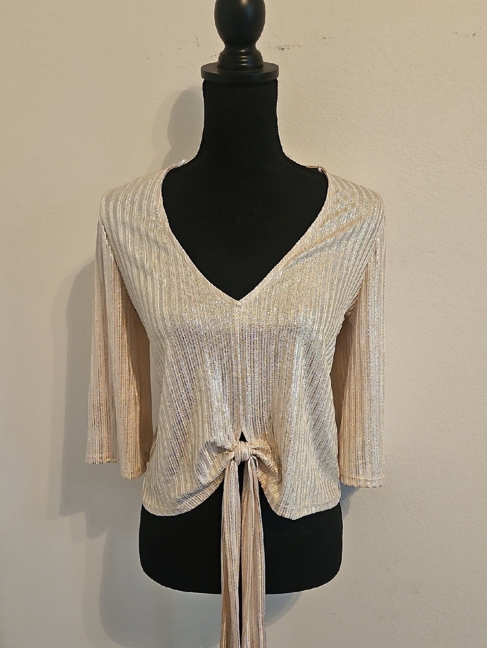 Bundle of 2 Metallic Gold Tops